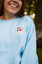 Load image into Gallery viewer, Farmer&#39;s Market Strawberry Blue Crewneck
