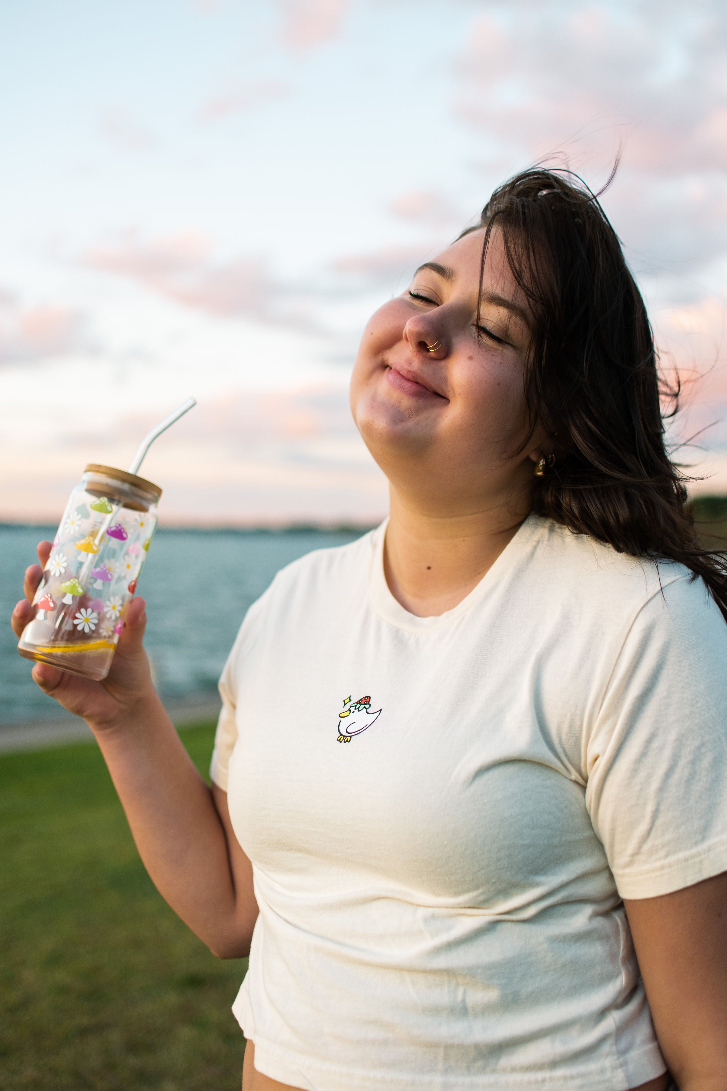 Strawberry Duck Crop Top