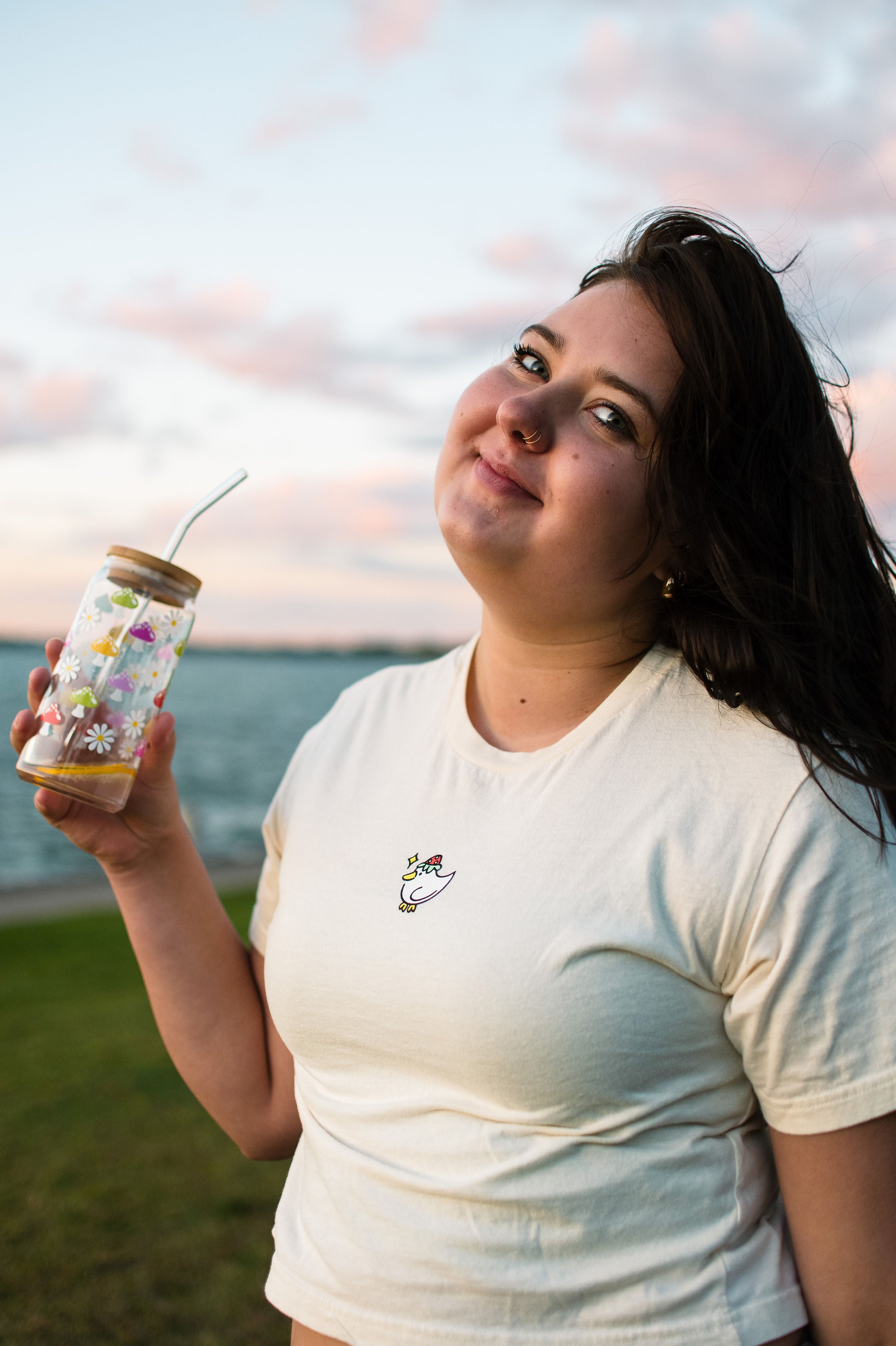 Strawberry Duck Crop Top
