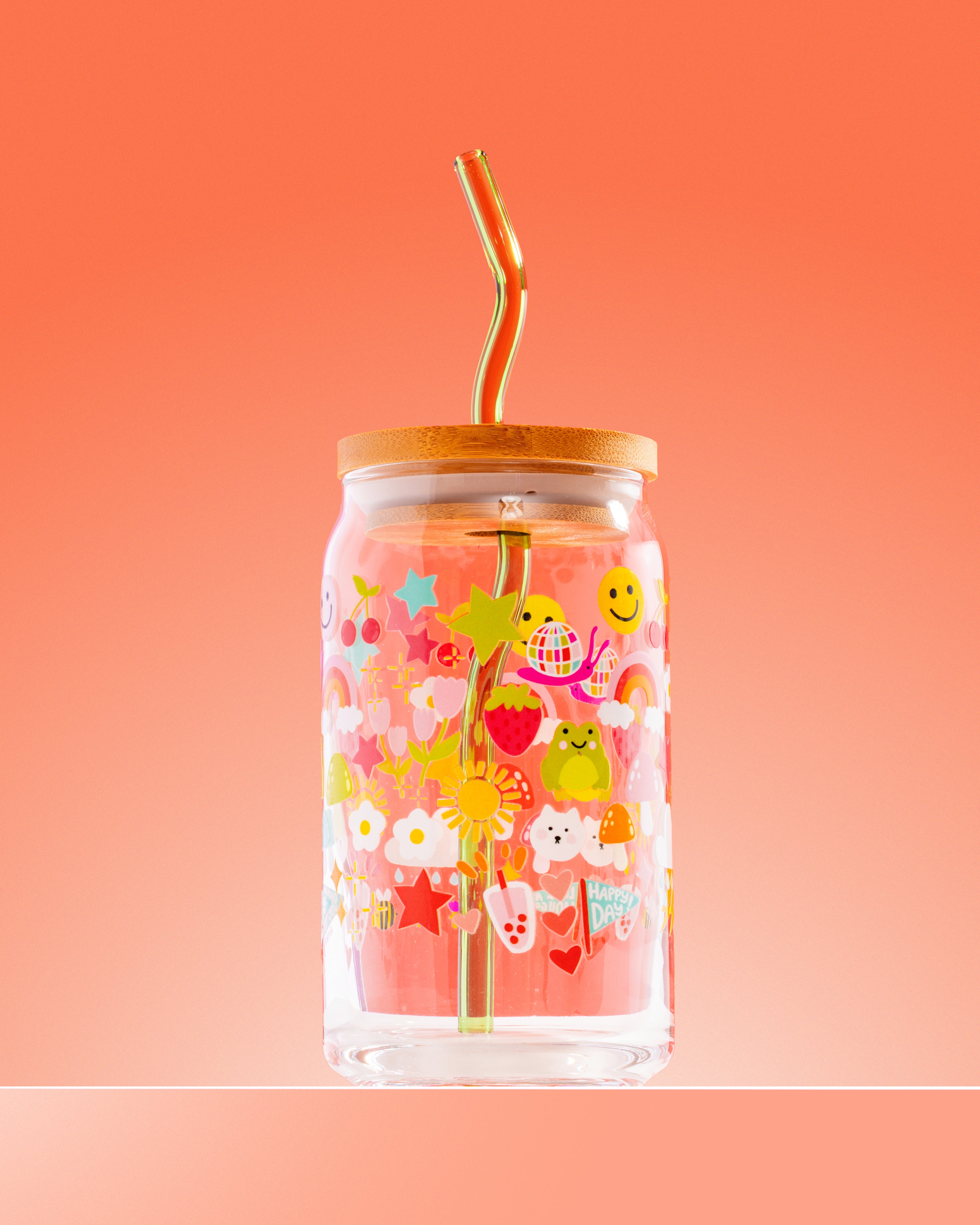Happy Day Glass 16 oz