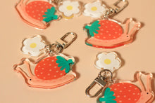 Load image into Gallery viewer, Strawberry Snail Double Charm
