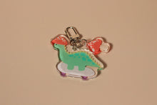Load image into Gallery viewer, Skater Dino Double Charm
