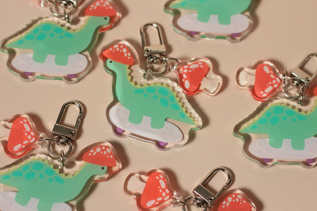 Skater Dino Double Charm