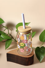 Load image into Gallery viewer, 16 oz Flower Glass
