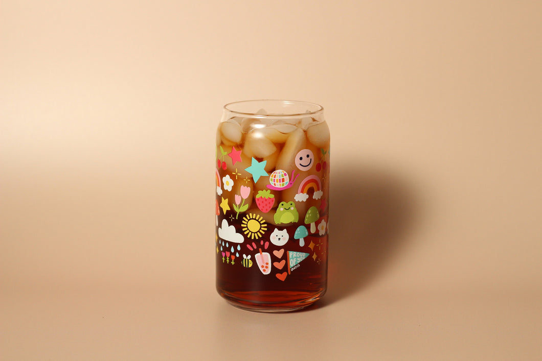 16 oz Happy Day Glass