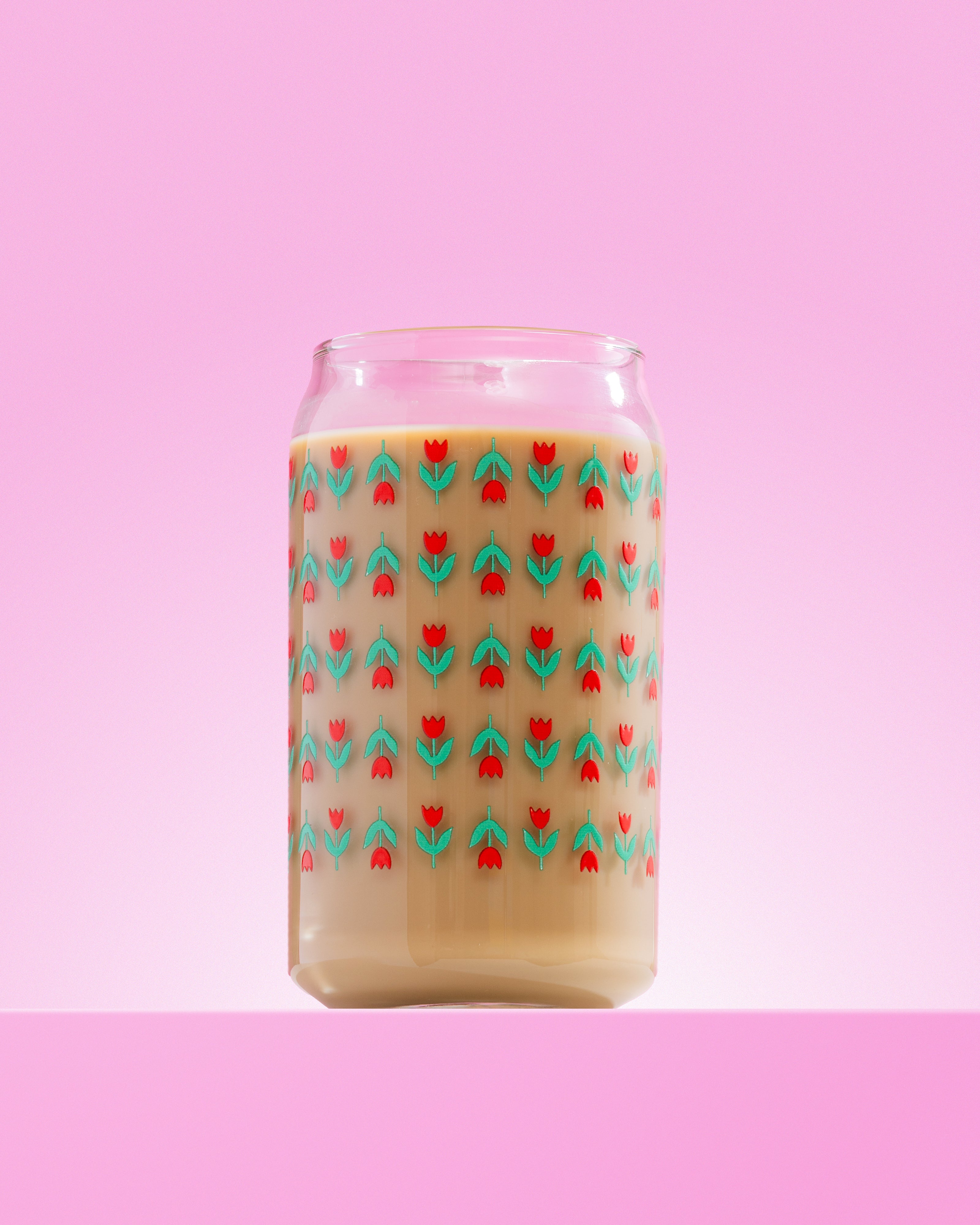 Red Tulip Glass 16 oz