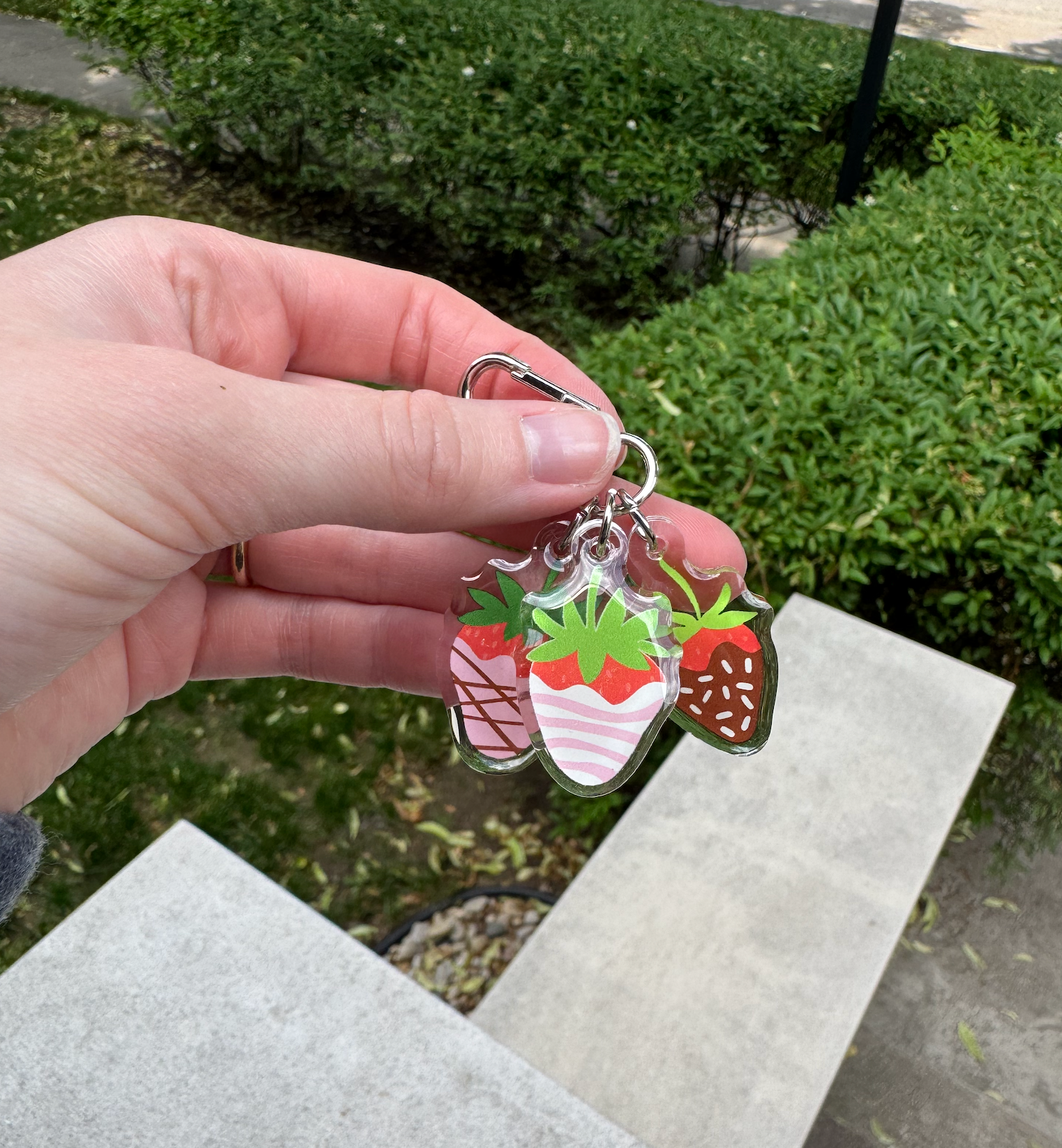 Chocolate Covered Strawberry Triple Charm