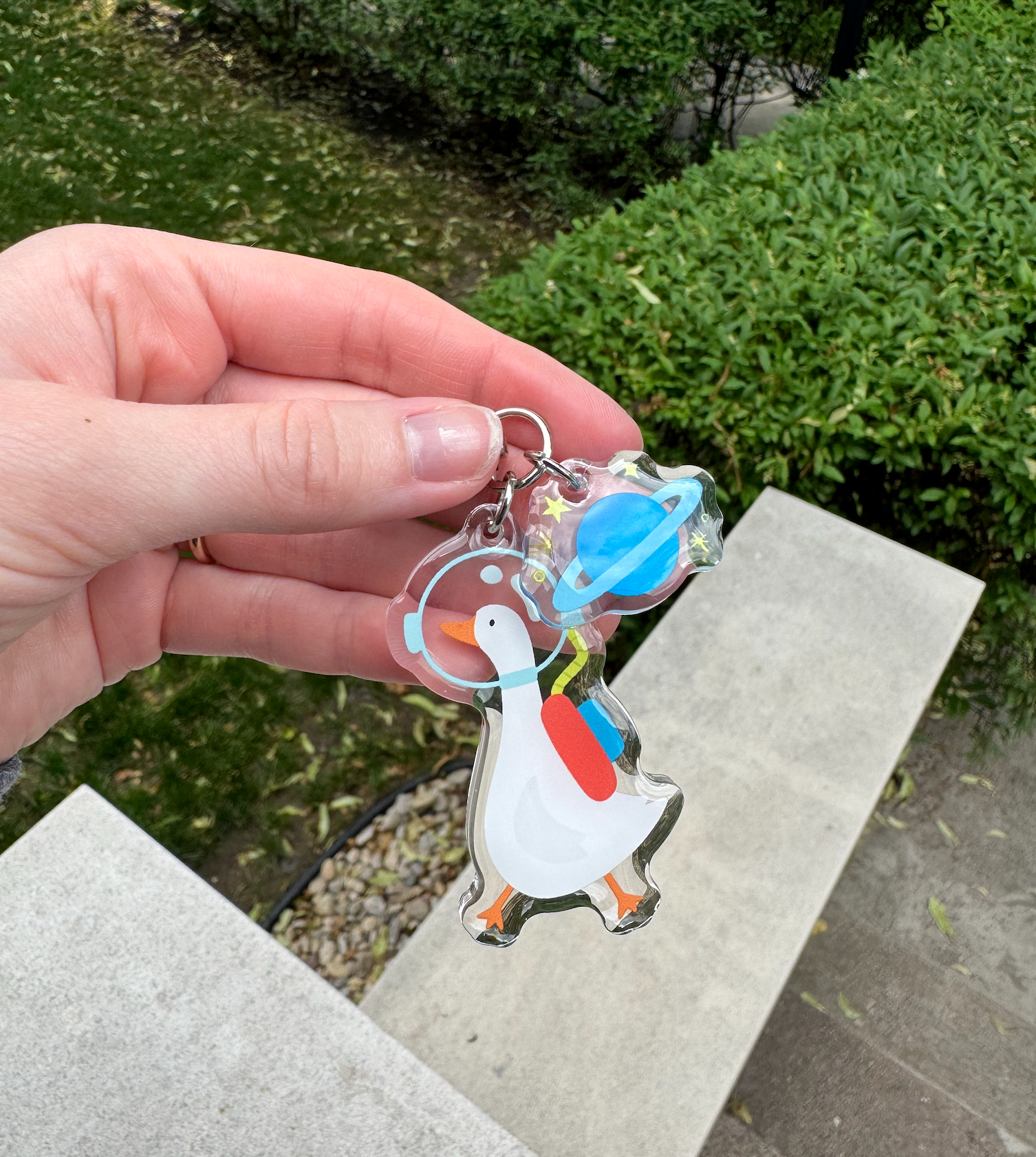 Goose Astronaut Double Charm