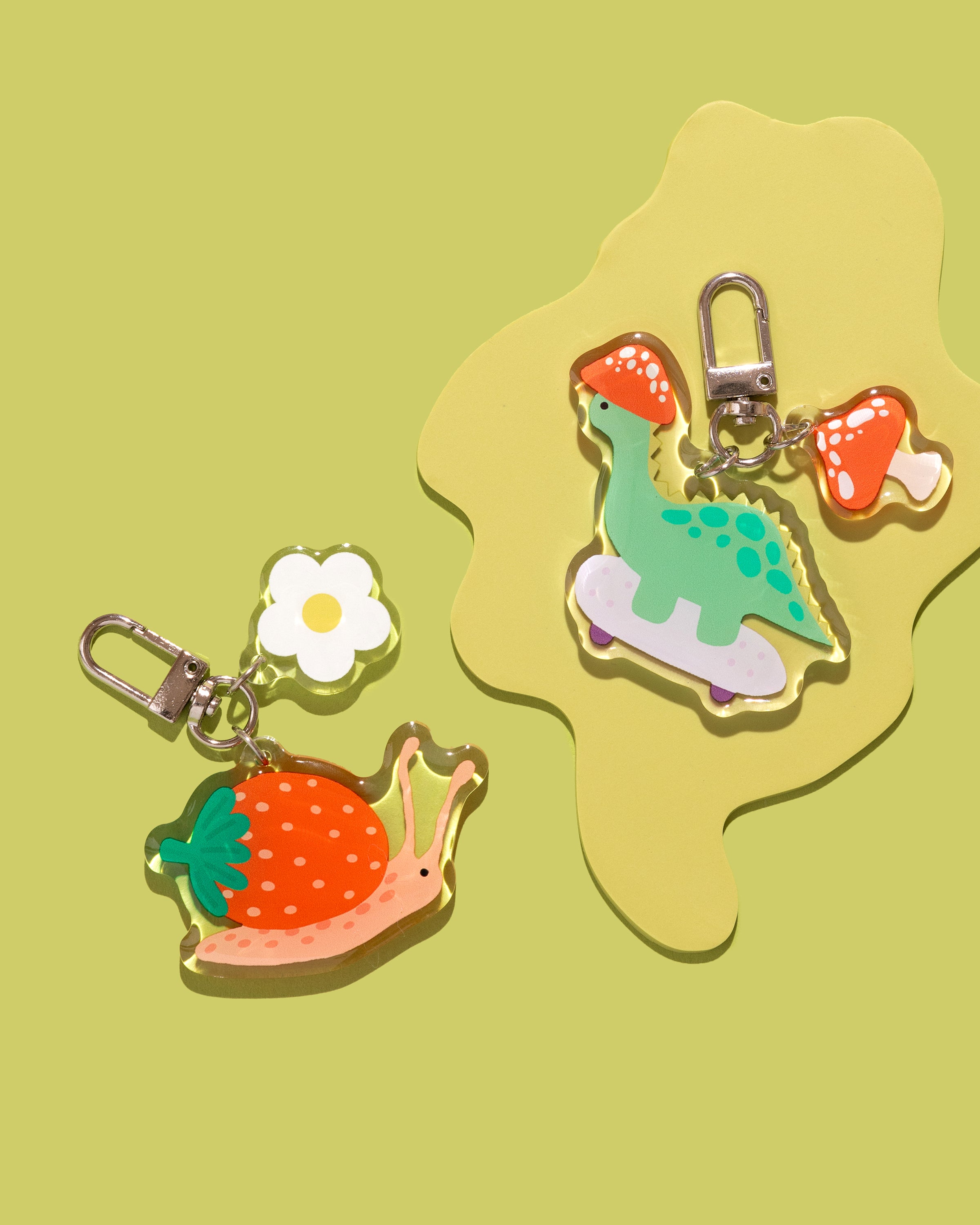 Strawberry Snail Double Charm