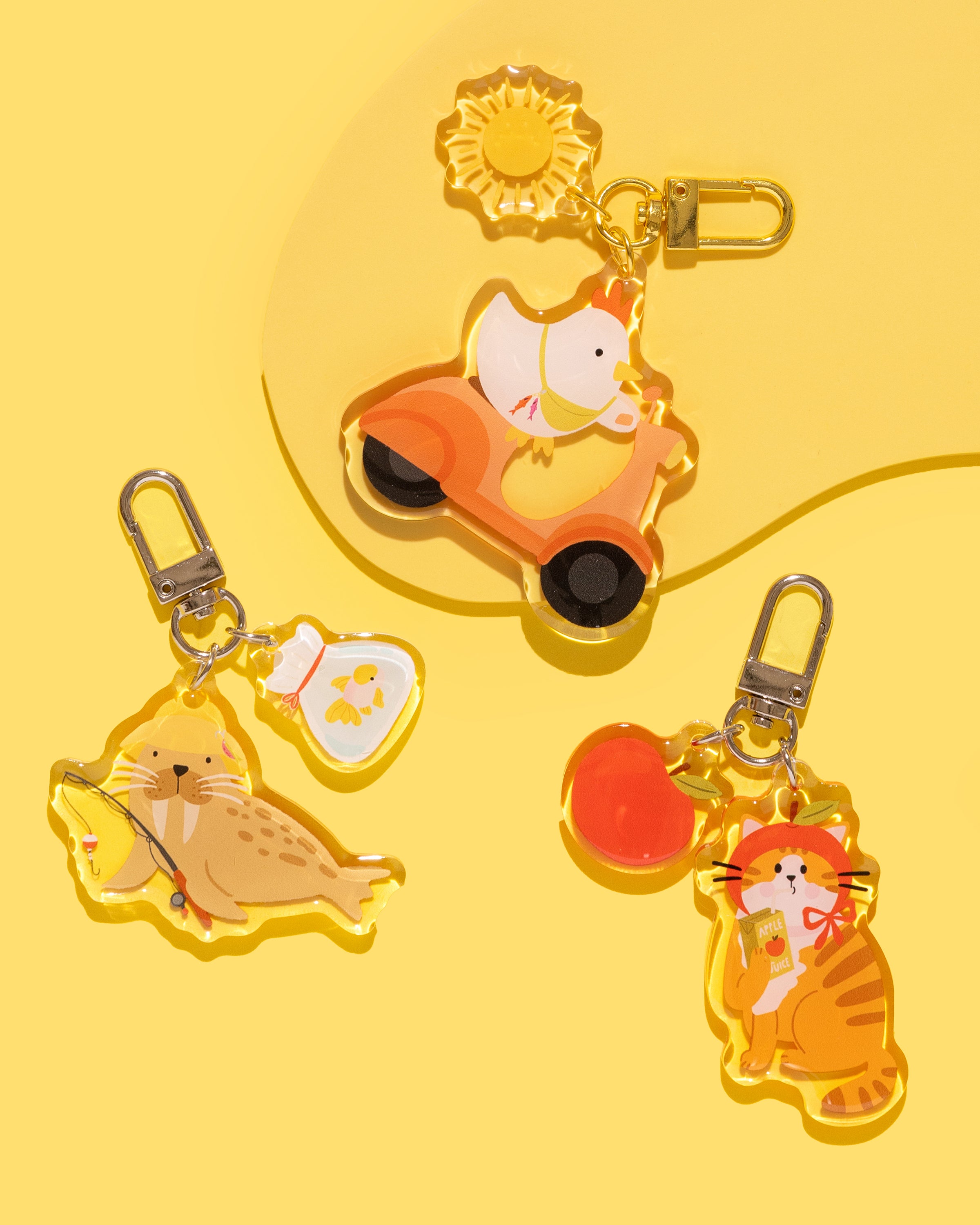 Chicken Scooter Double Charm