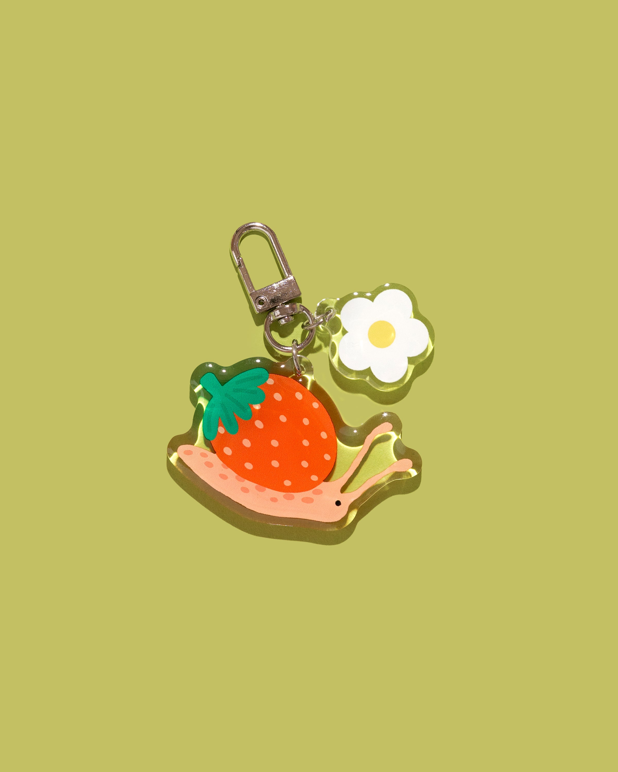 Strawberry Snail Double Charm