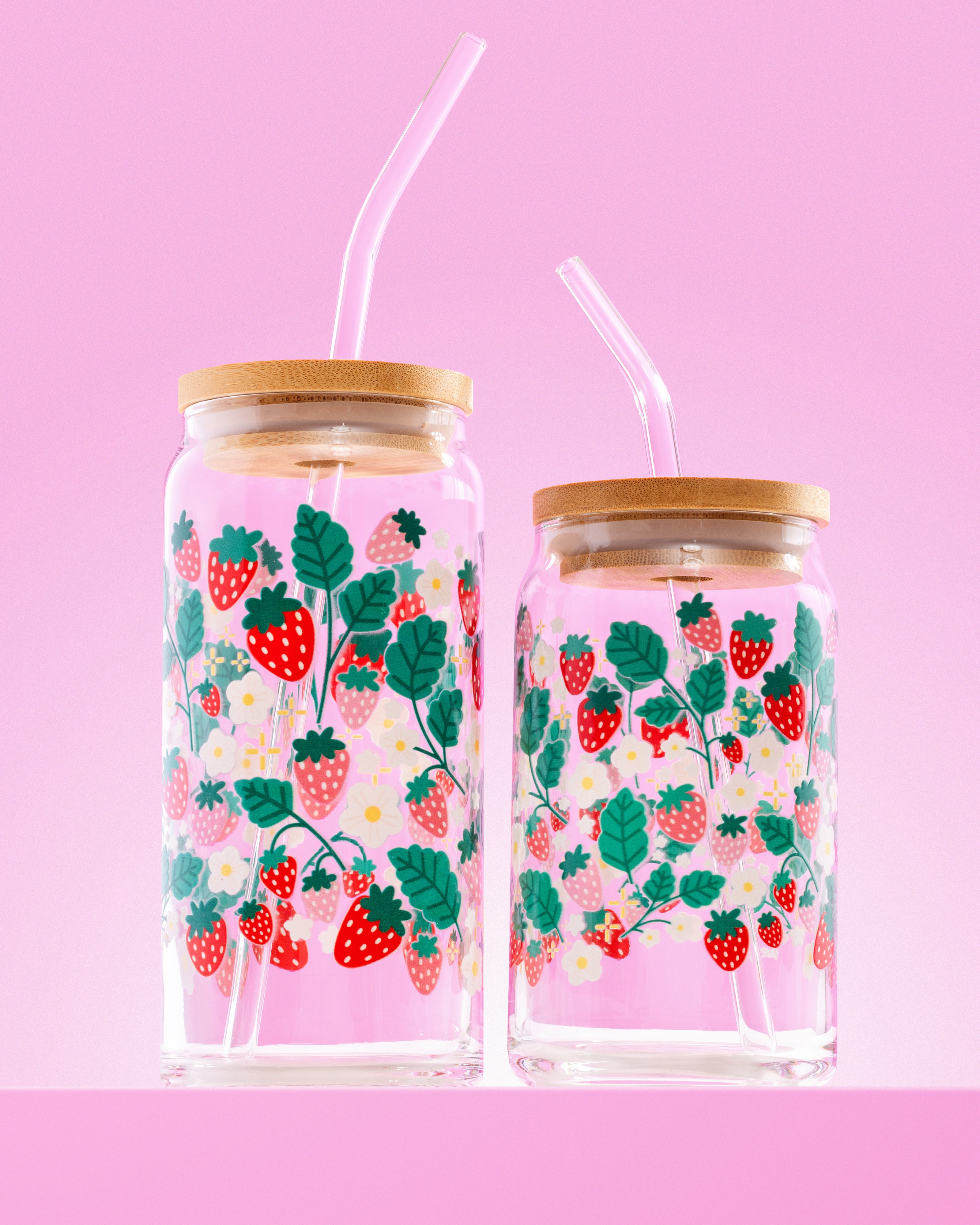 Strawberry Vines Glass