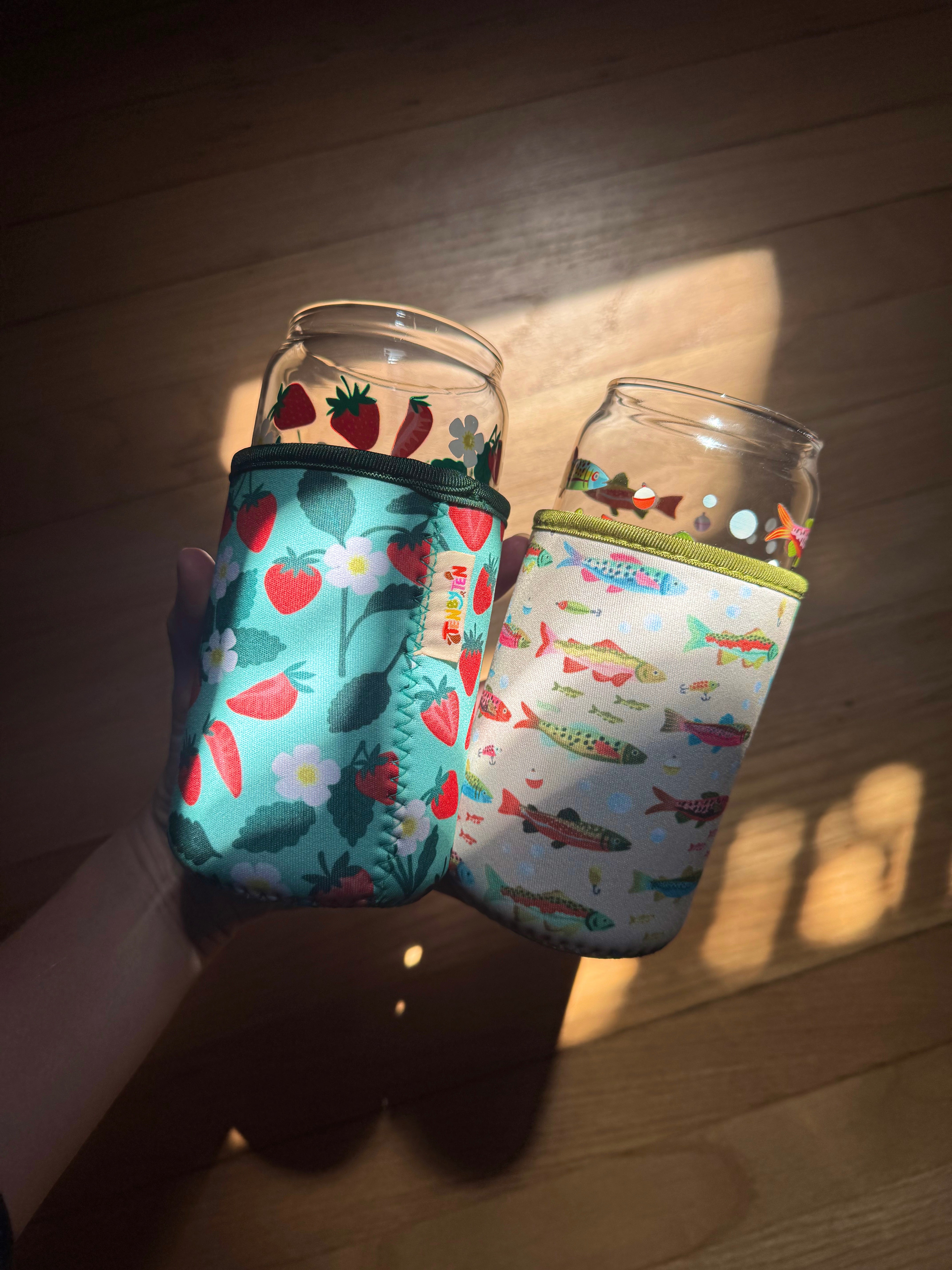 Strawberry and Fish Coozies