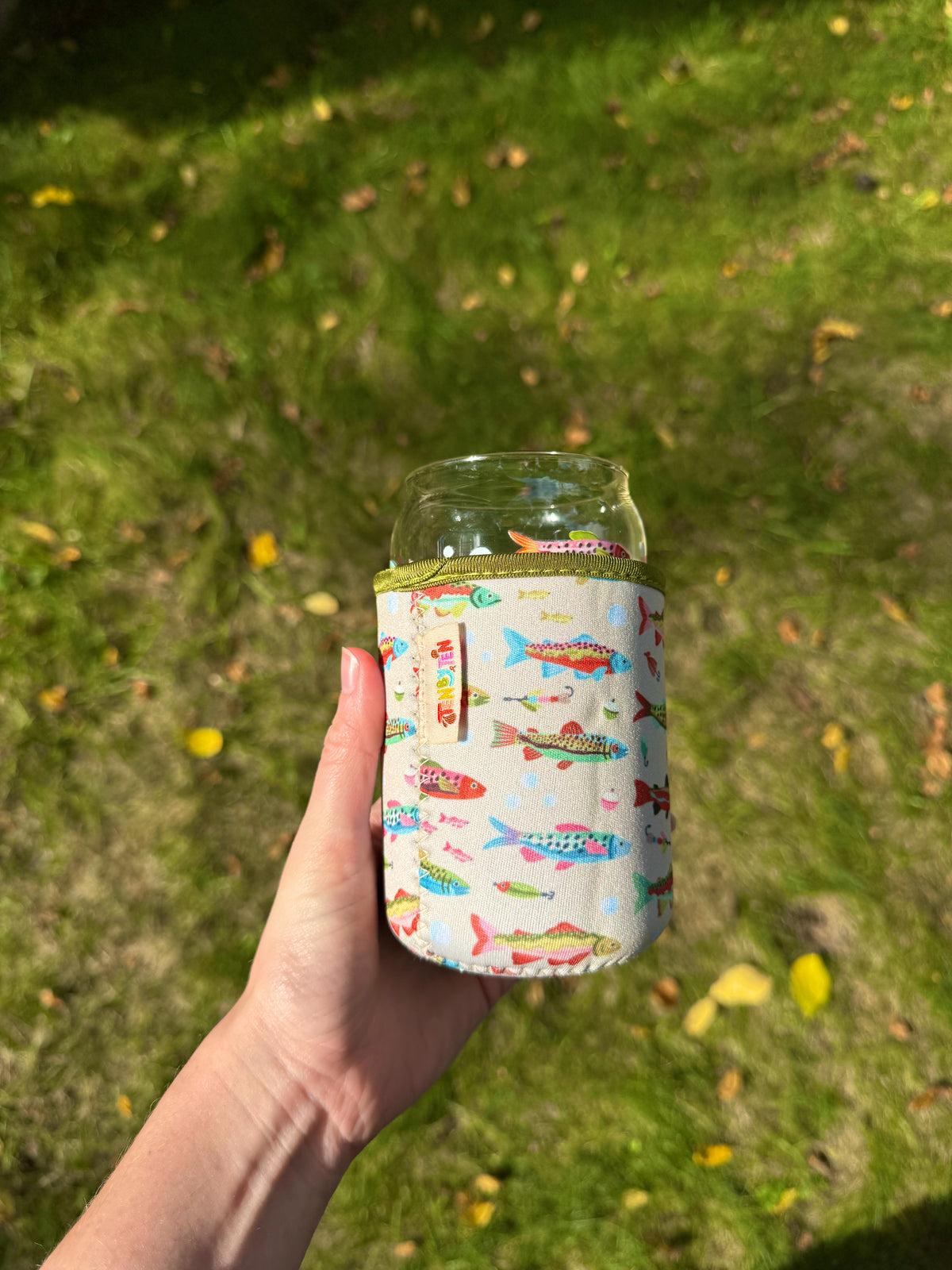 Fish Can Glass Coozie