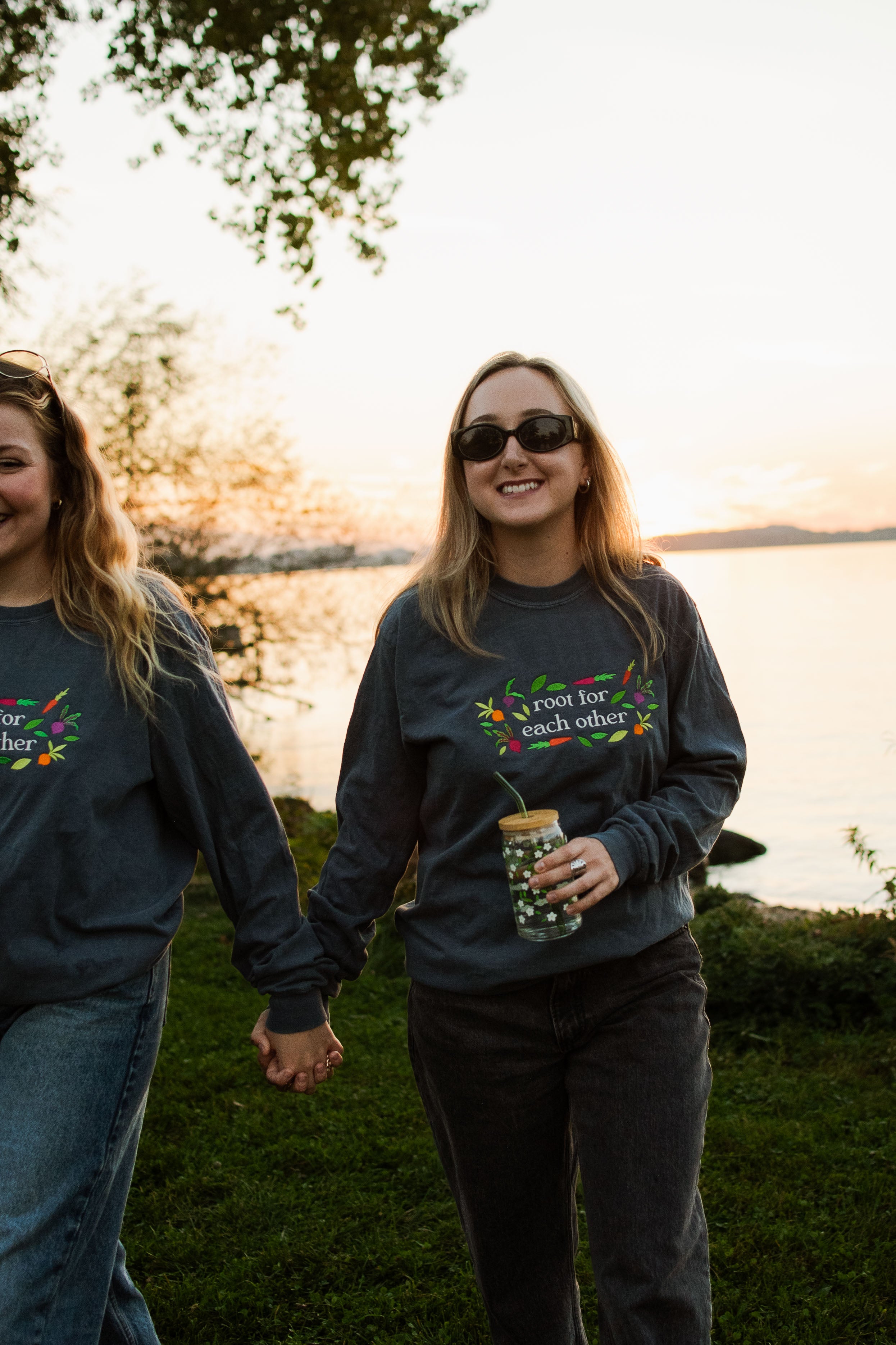Root For Each Other Embroidered Longsleeve