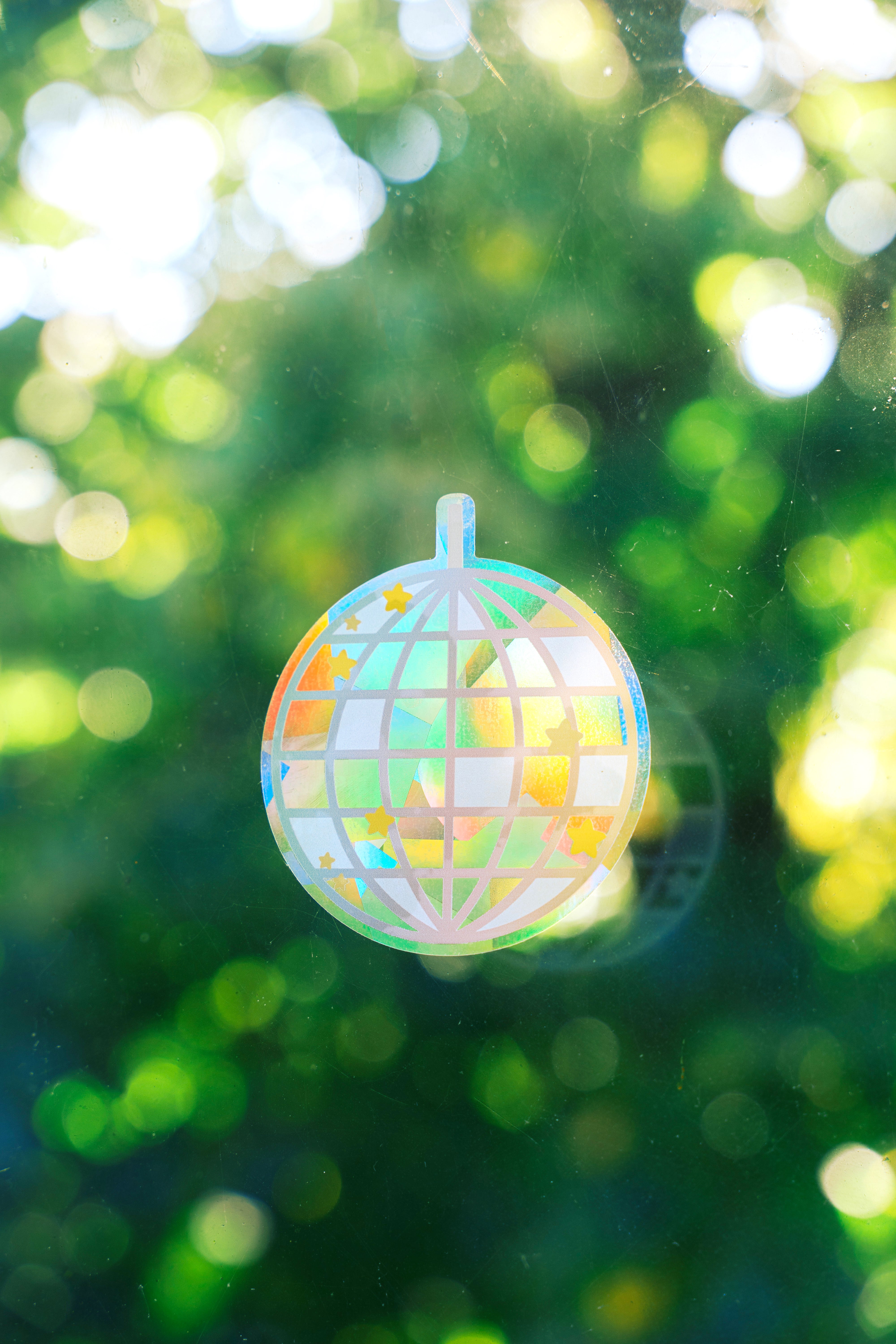 Disco Ball Suncatcher Sticker – Prismatic Window Cling | Rainbow Maker Prism Decal