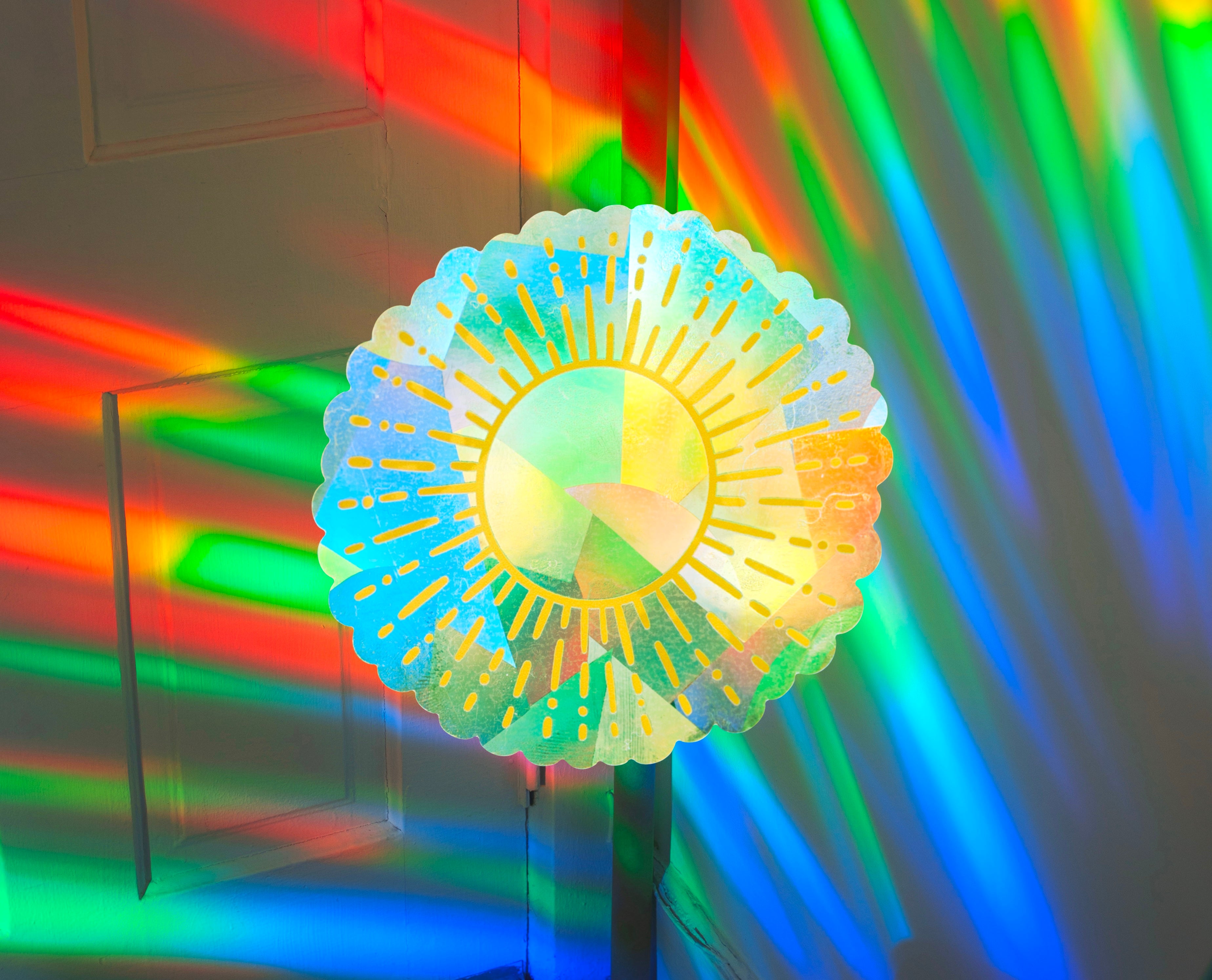 Sun Window Cling Suncatcher – Prismatic Prism Sticker | Rainbow Maker Decal