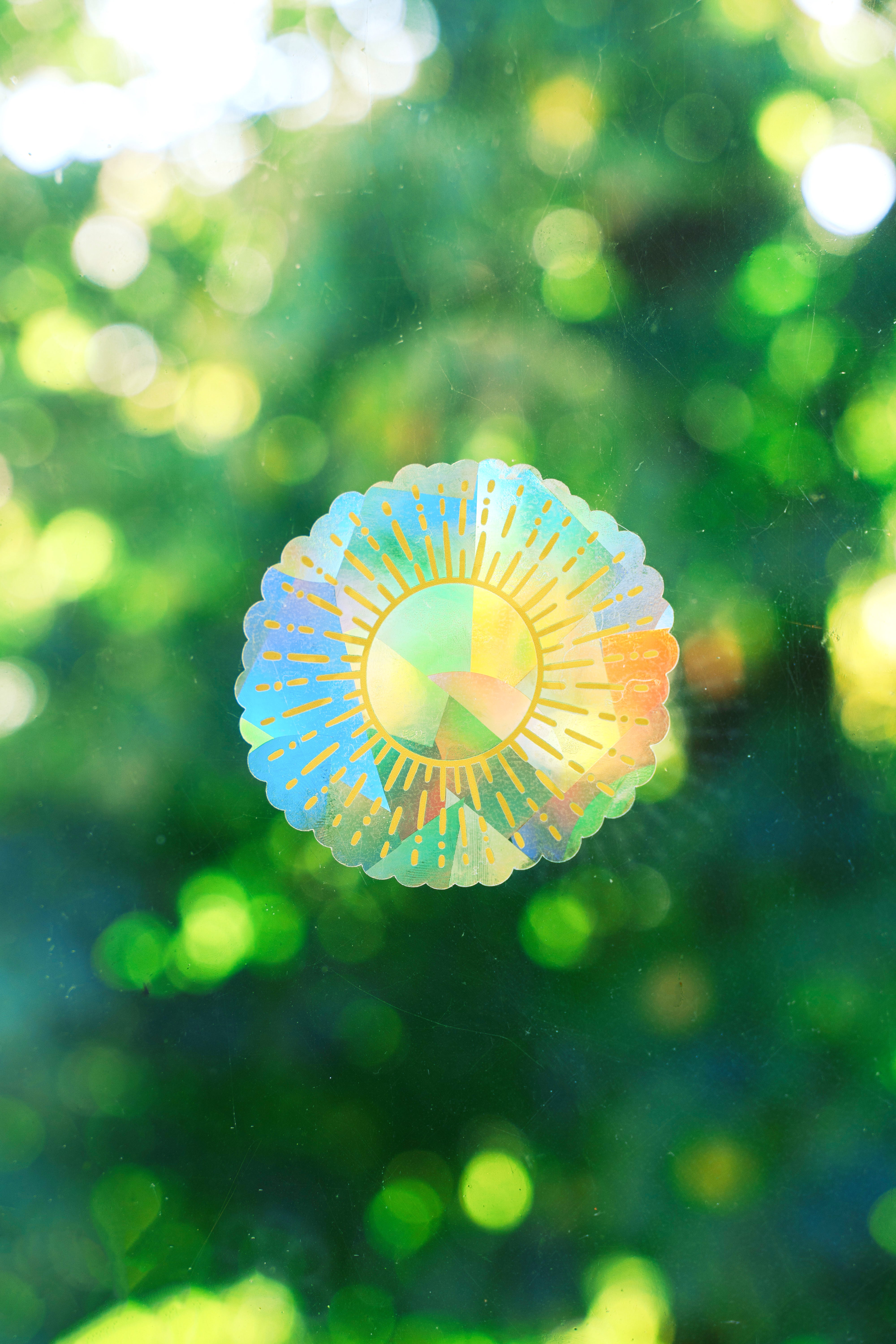 Sun Window Cling Suncatcher – Prismatic Prism Sticker | Rainbow Maker Decal